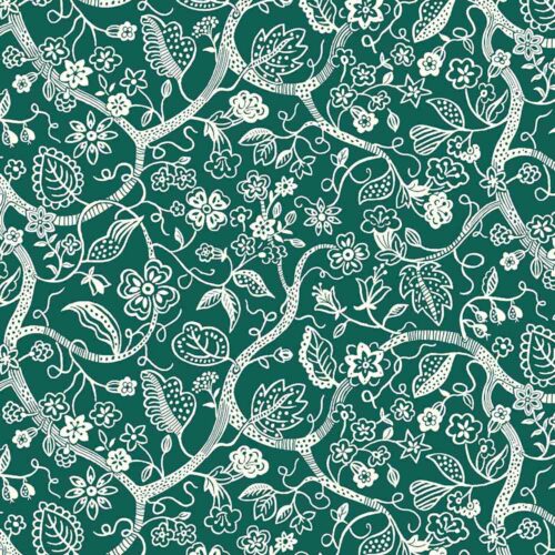 Liberty Quilting Cotton Budding Branches A 1m Remnant (Box Q)