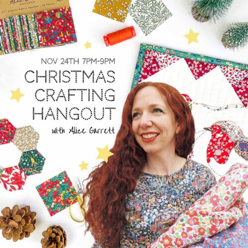 Liberty Fabric Christmas Crafting | Alice Caroline