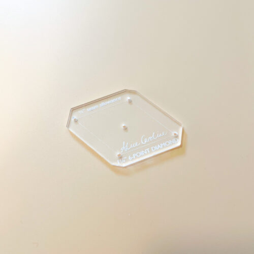 6 point diamond acrylic template