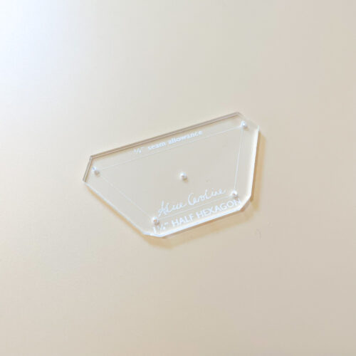 1 1/4" half hexagon template
