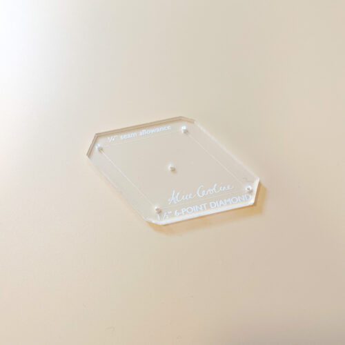 6 point diamond acrylic shape
