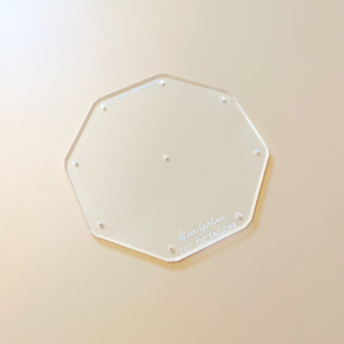 1 1/2" Octagon acrylic template