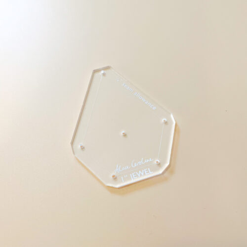 1" jewel acrylic template