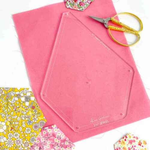 jewel acrylic cutting template