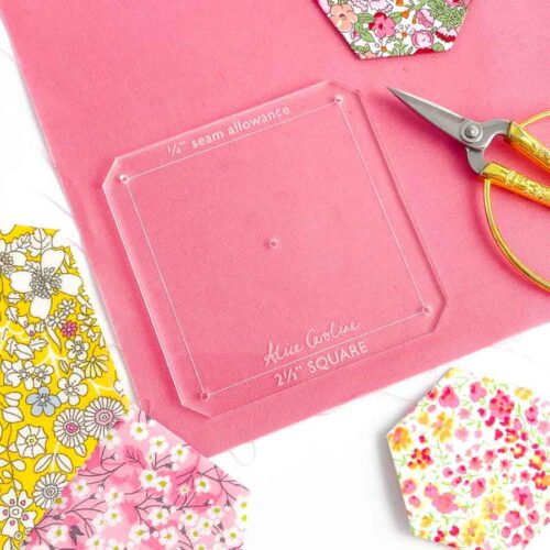 square acrylic cutting template