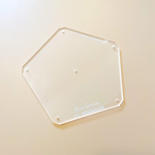 2 1/2" Pentagon Acrylic Shape