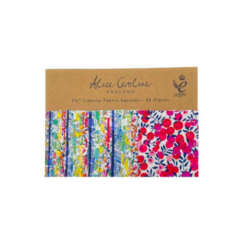 2.5 inch rainbow liberty. fabric charm squares