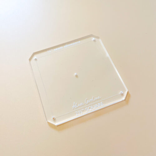 2 1/2" Square acrylic template