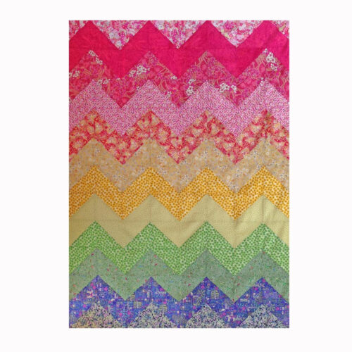 PATTERN : Chevron Rainbow Quilt Pattern