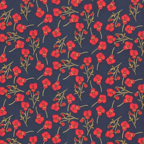 Liberty Fabric Ros Red