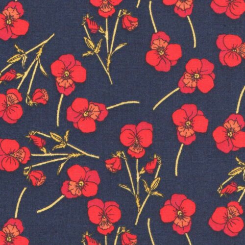 Cute Liberty Poppy Floral Print