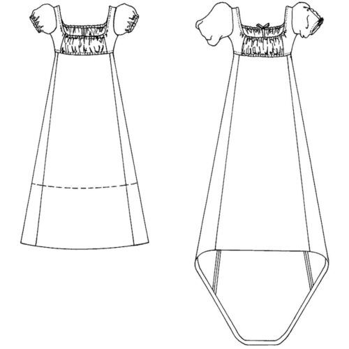 Folkwear Empire Dress Sewing Pattern 215 - Image 5