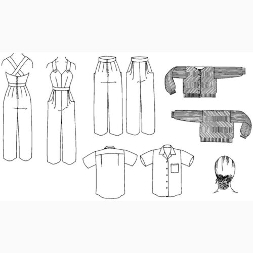 Folkwear Rosie The Riveter Sewing Pattern 240 - Image 5