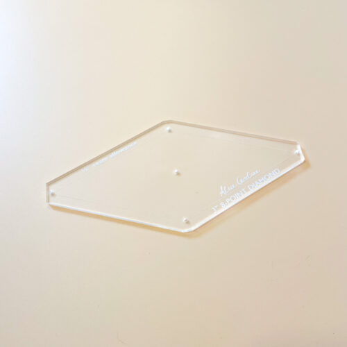 3" diamond acrylic shape