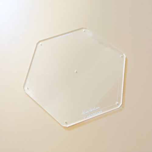 3" hexagon acrylic template