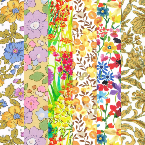 Liberty Fabric Tana Lawn® 6 Fat Quarters Yellow 377