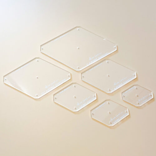 6 point diamond acrylic template set
