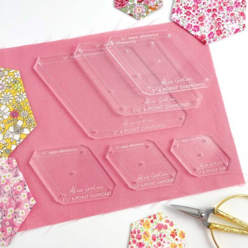 6 point diamond acrylic template set
