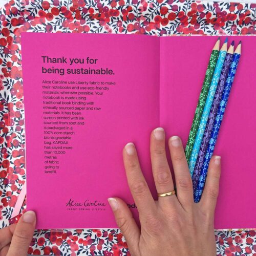 Liberty Fabric Covered Notebook