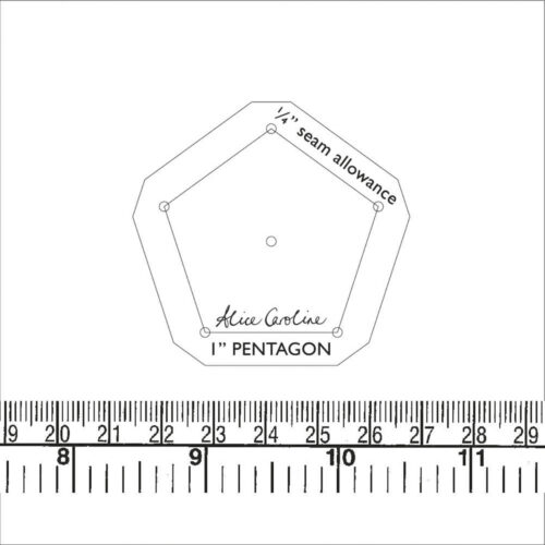 1" pentagon acrylic shape
