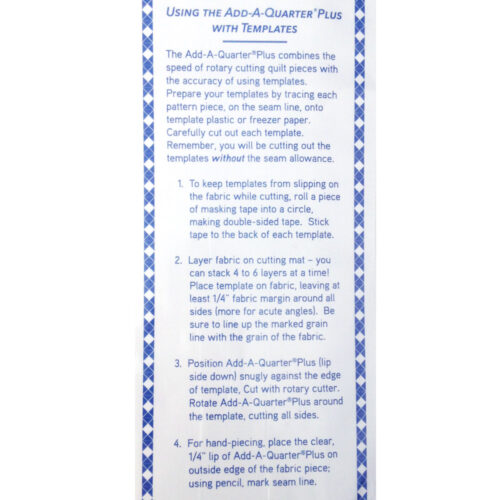 CM Designs Add-A-Quarter Plus Ruler