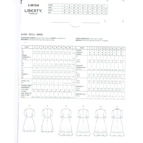 Liberty Dress Pattern Alexa Frill Dress - Image 5