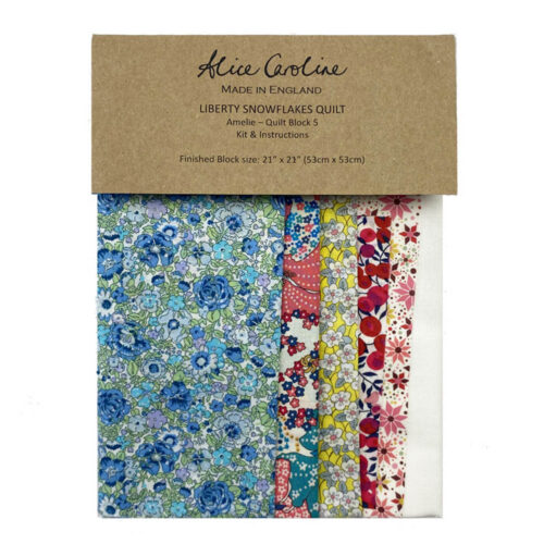 Individual Snowflake Quilt Block Kit -Amelie Block 5