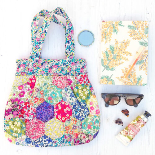 PATTERN : Liberty Hexagon Patchwork Anna Bag Pattern