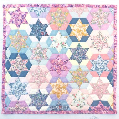 Liberty Tana Lawn® Anna's Stars Cushion Kit - Red & Blue - Image 6