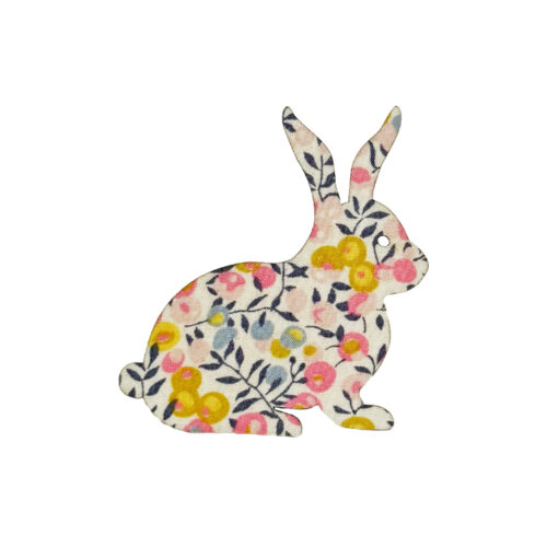 Liberty Bunny Brooch Wiltshire Bud Pastel