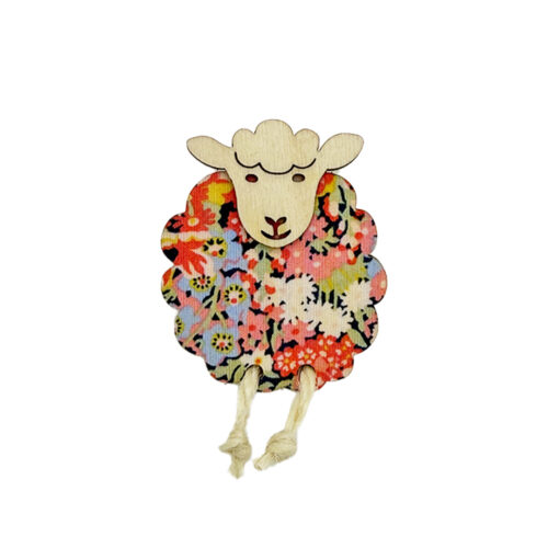 Liberty Hettie The Sheep Brooch Thorpe Hill Yellow