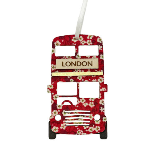 Liberty Christmas Decoration - London Bus In Mitsi Valeria