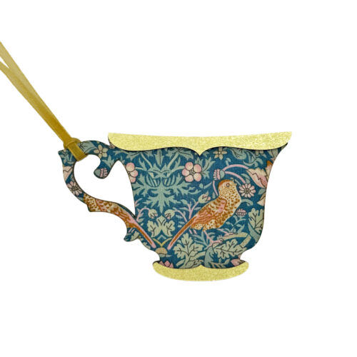 Liberty Decoration - Teacup In Strawberry Thief Teal