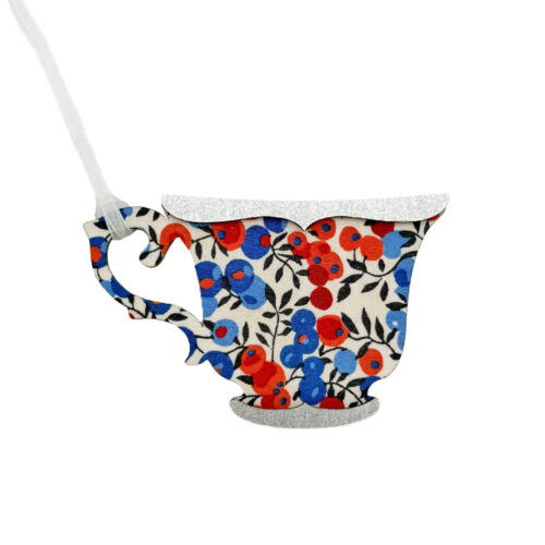 Liberty Decoration - Teacup In Wiltshire Berry Blue