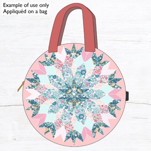 Liberty Tana Lawn® Fabric Single 16.5" La Veda Quilt Block Kit - Pink & Mint - Image 9