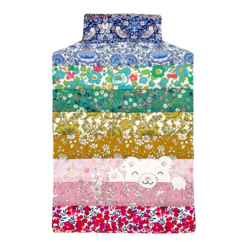 Liberty Fabric Bear Hugs Hot Water Bottle Cover Kit | Rainbow