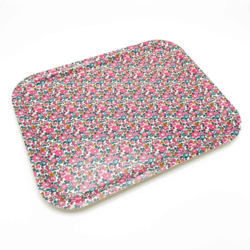Large Tray In Liberty Betsy Ann Dark Pink - Image 2