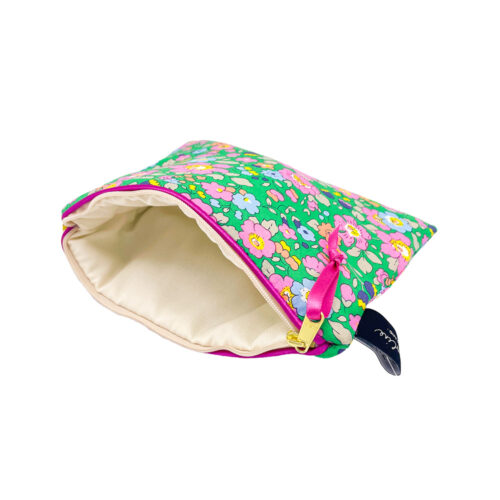 Alice Caroline Liberty Fabric Pouch Bright Green Betsy