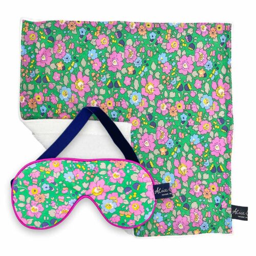 Betsy Meadow Soft Accessories Bundle | Liberty Tana Lawn Face Cloth & Eye Mask