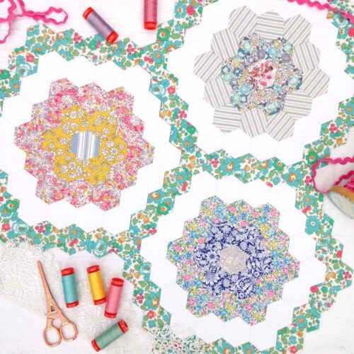 Betsy's Bouquet Liberty EPP Quilt