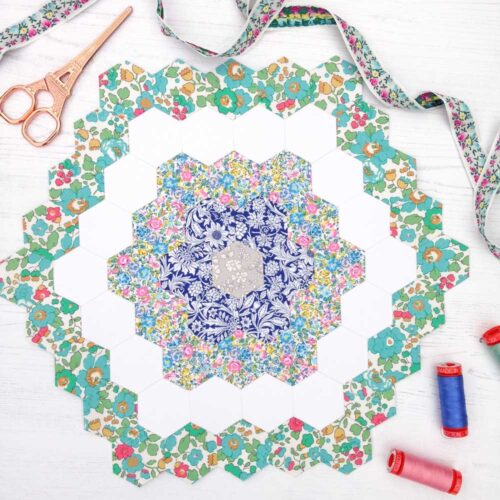 Liberty English Paper Pieced Quilt