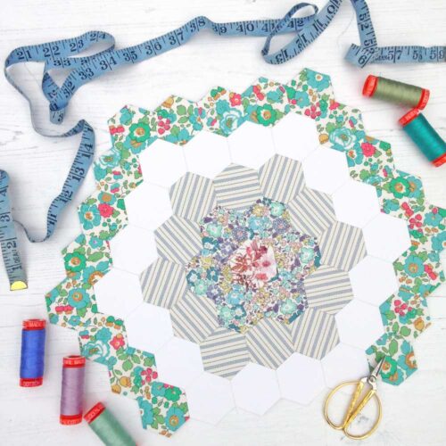 Liberty English Paper Pieced Quilt