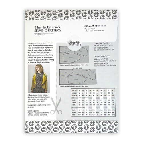 Sew Different Biker Jacket Cardi Pattern - Image 2