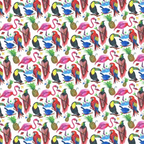 Liberty Fabric Tana Lawn Birds Of Paradise A-SP