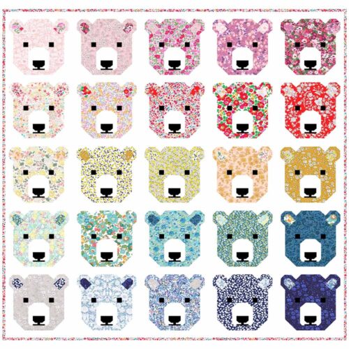 Bjorn Bear Picnic Quilt Liberty Bundle 273 - Full Quilt Top Kit