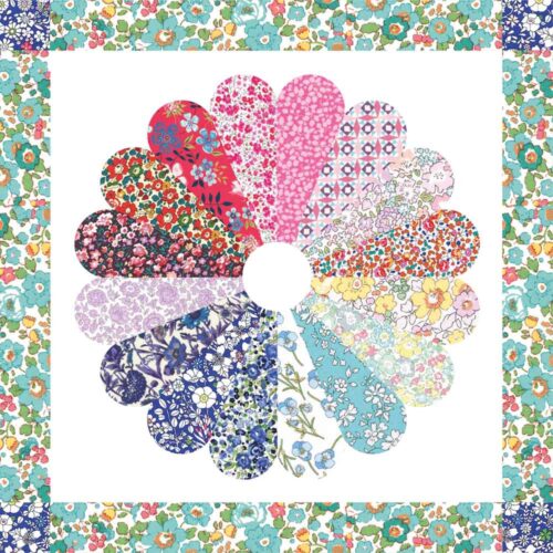 Individual Over The Rainbow Quilt Block Kit - Betsy Turquoise Block 5