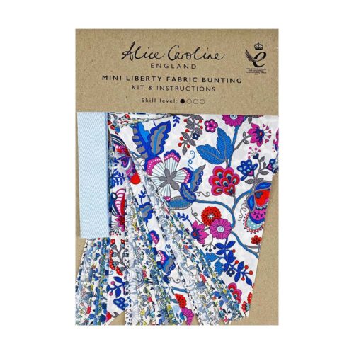 Mini Liberty Fabric Bunting Kit - Blues