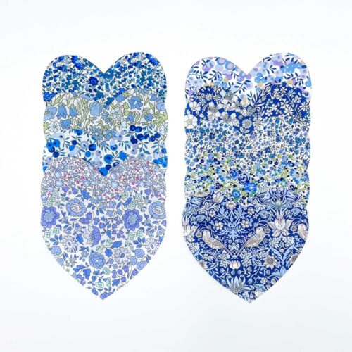 Blue Fabric Hearts Kit