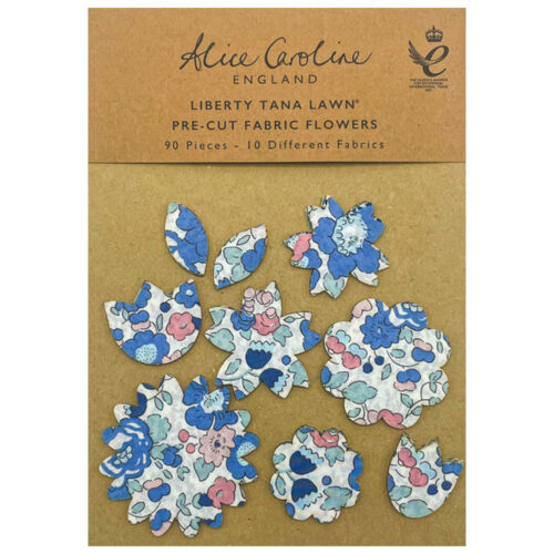 liberty tana lawn pre cut flower shapes