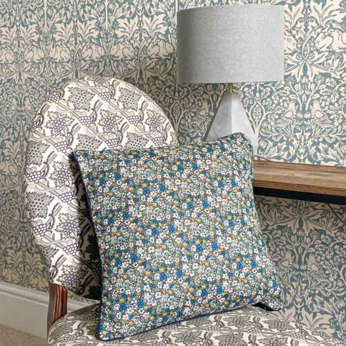 Liberty fabric cushions